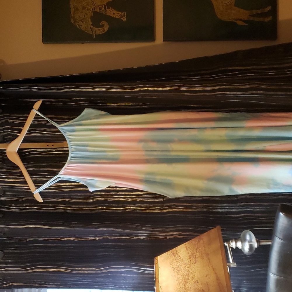 NWOT Beachy Jumper Romper Pastel Rainbow OS